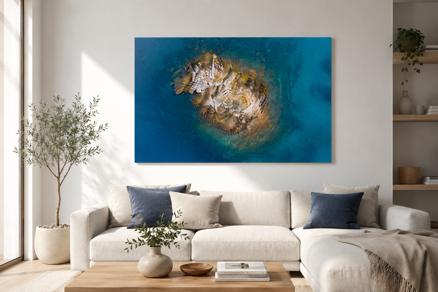 Otok u plavetnilu – Metal Print - Slika 2