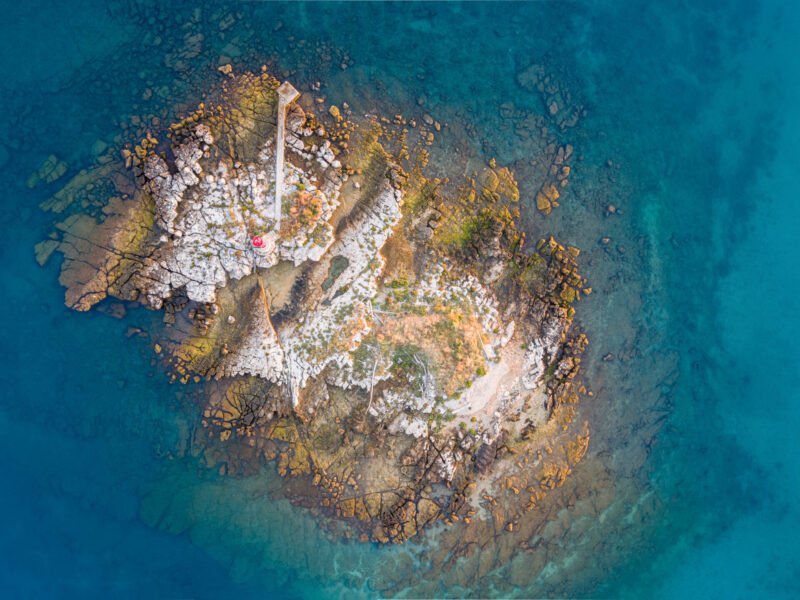 Otok u plavetnilu – Metal Print