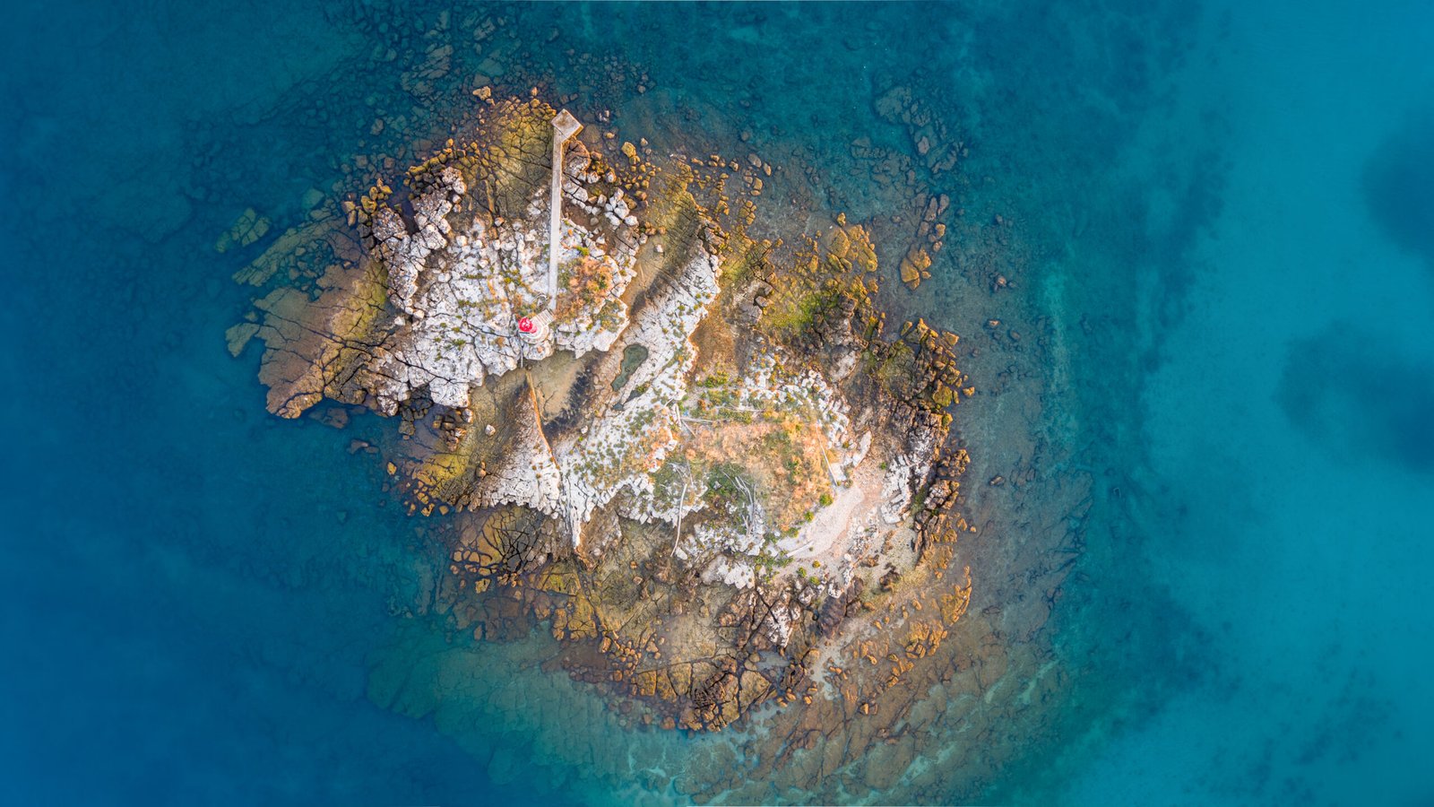 Otok u plavetnilu – Metal Print